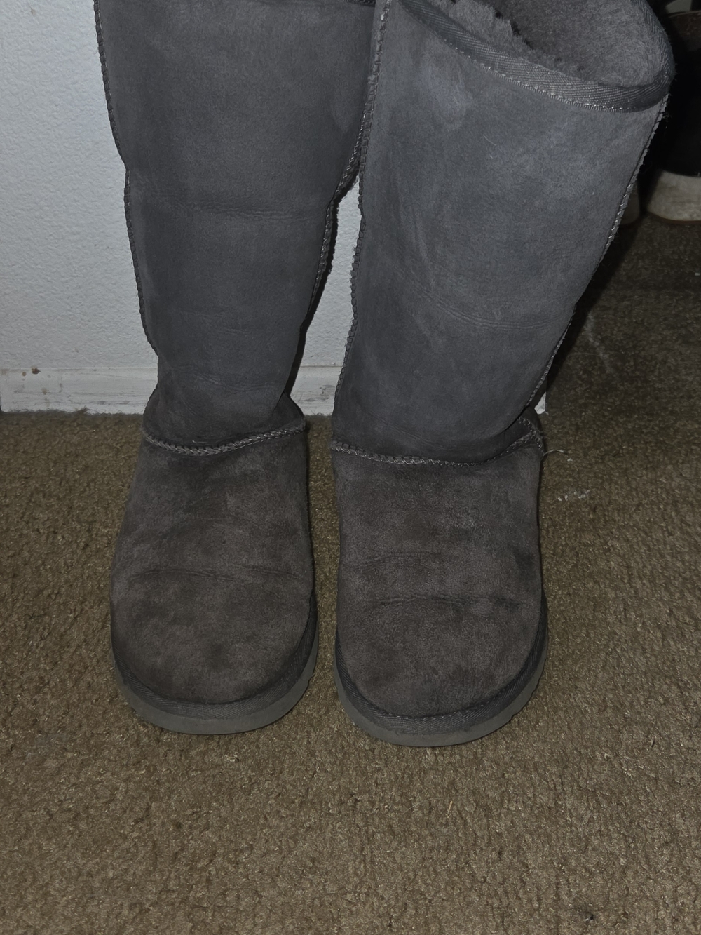 Ugg Classic Tall Suede Winter Boots - Dark Gray